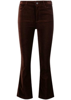 Paige flared cropped trousers