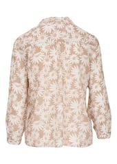 Paige floral-print tied blouse