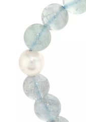 Paige Gems Aquamarine & Baroque Pearl Stretch Bracelet