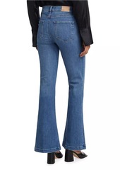 Paige Genevieve Mid-Rise Flare Jeans