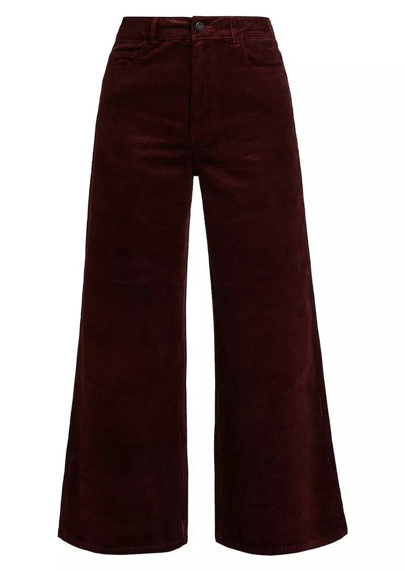 Paige Harper Cotton-Blend Corduroy Crop Pants