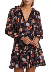 Paige Heirloom Floral Silk Minidress