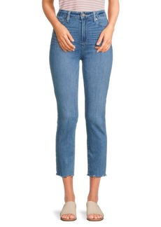 Paige Hoxton Cropped Slim Jeans