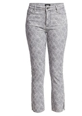 Paige Hoxton High-Rise Skinny Snakeskin-Print Jeans