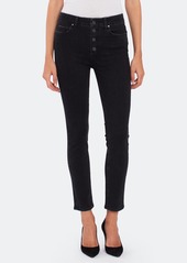 Paige Hoxton High Rise Slim Button Fly Jeans - 28