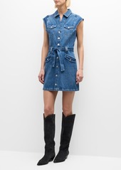 Paige Jaxsyn Mini Denim Shirtdress