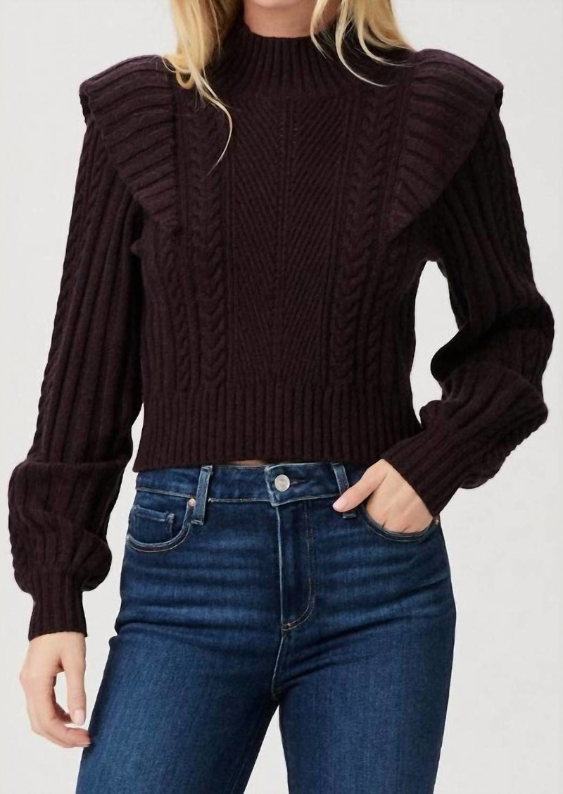 Paige Kate Sweater In Black Cherry