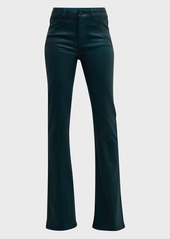 Paige Laurel Canyon High Rise Coated Flare Jeans