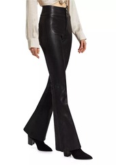 Paige Lou Lou Leather Flare Pants