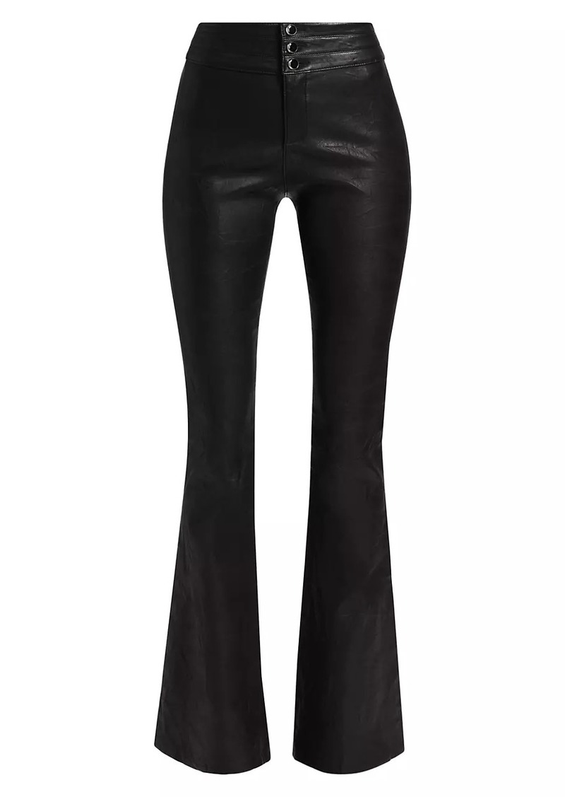 Paige Lou Lou Leather Flare Pants