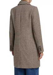 Paige Merav Houndstooth Single-Breasted Coat