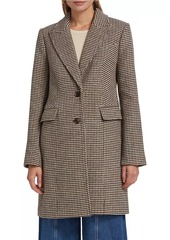 Paige Merav Houndstooth Single-Breasted Coat