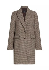 Paige Merav Houndstooth Single-Breasted Coat