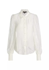 Paige Mindel Lace Tieneck Blouse