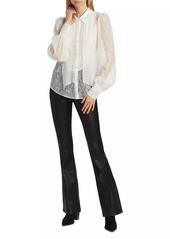 Paige Mindel Lace Tieneck Blouse