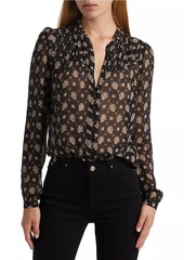 Paige Monika Floral Silk Blouse