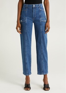 PAIGE Alexis High Waist Tapered Cargo Jeans