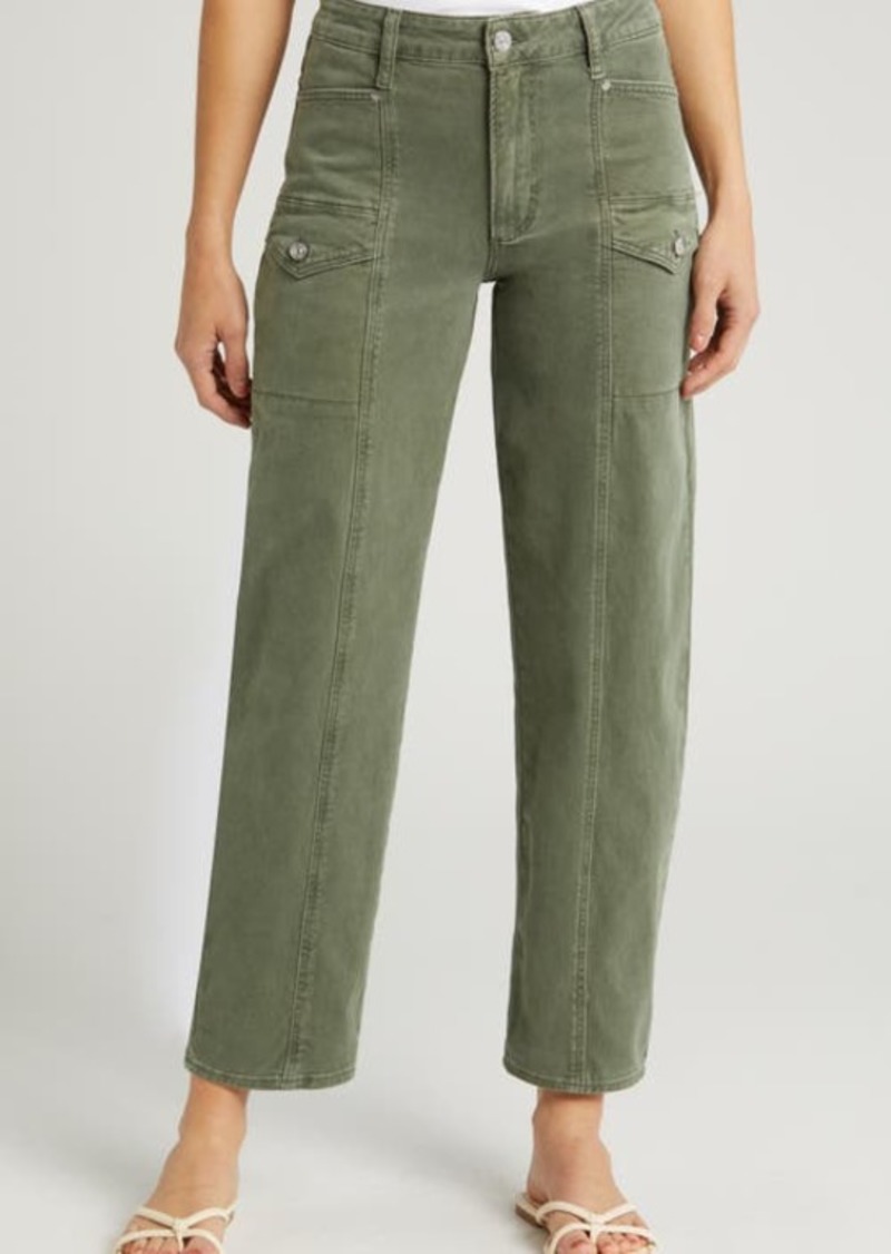 PAIGE Alexis High Waist Tapered Cargo Jeans