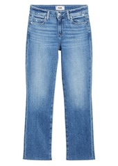 PAIGE Amber Raw Hem Straight Leg Ankle Jeans