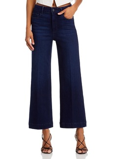 Paige Anessa High Rise Wide Leg Ankle Jeans in Sussex