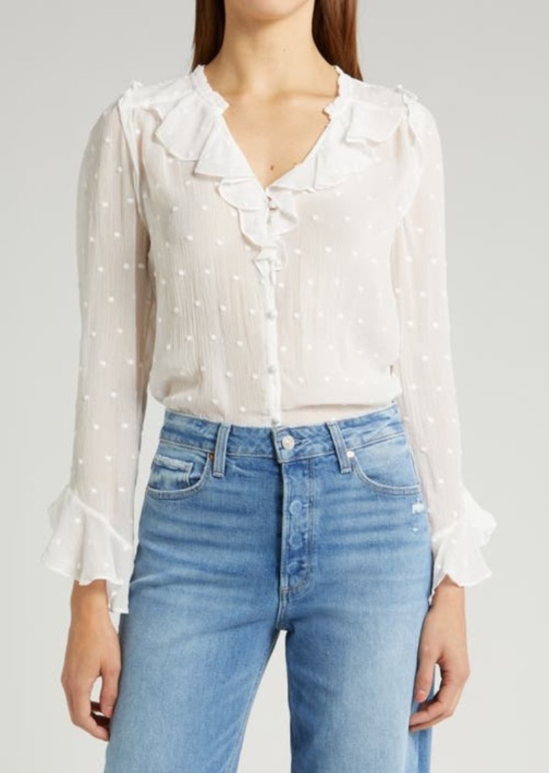 PAIGE Avina Long Sleeve Button-Up Top