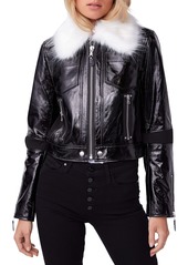 PAIGE Camdyn Faux Fur Leather Jacket
