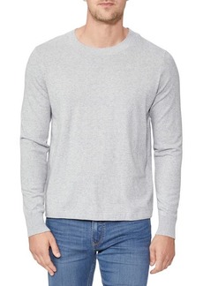 PAIGE Champlin Organic Cotton & Wool Crewneck Sweater in Light Heather Grey at Nordstrom