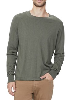 PAIGE Chaplin Organic Cotton & Wool Crewneck Sweater in Forest Shadow at Nordstrom