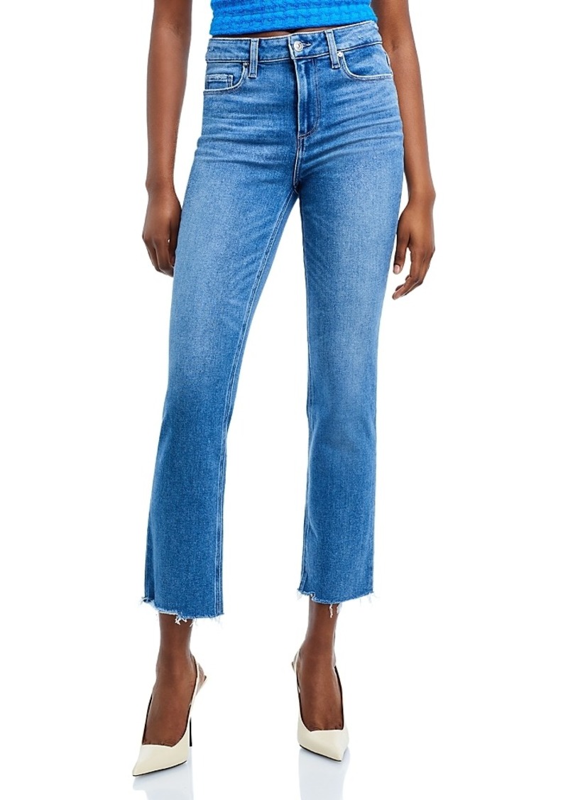 Paige Cindy High Rise Ankle Straight Jeans in Music