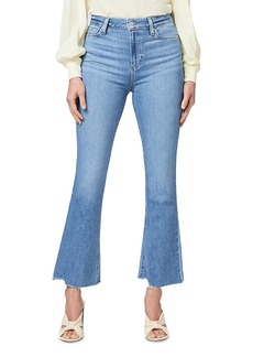 Paige Claudine High Rise Ankle Flare Jeans in Darling Hem