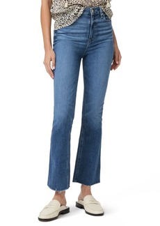 PAIGE Claudine High Waist Frayed Hem Flare Jeans