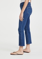 PAIGE Colette Crop Flare Jeans with Raw Hem