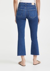 PAIGE Colette Crop Flare Jeans with Raw Hem