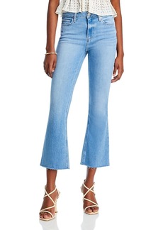 Paige Colette High Rise Crop Flare Jeans in Helena