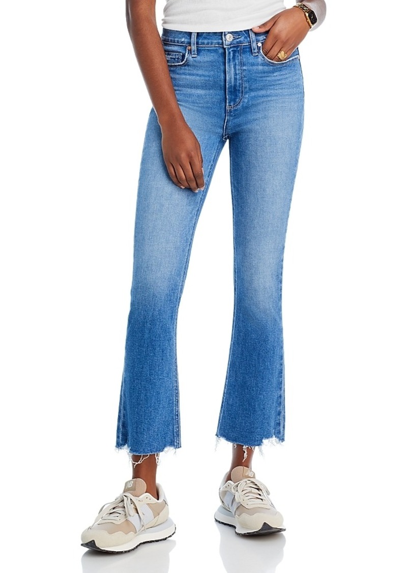 Paige Colette High Rise Cropped Jeans in Bellflower