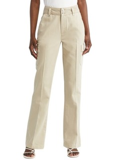 PAIGE Dion High Waist Cargo Trouser Flare Pants