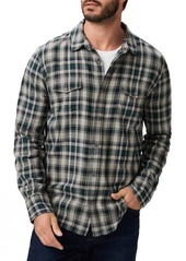 PAIGE Everett Plaid Flannel Button-Up Shirt