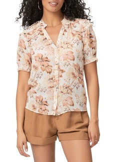PAIGE Floral Silk Button-Up Shirt
