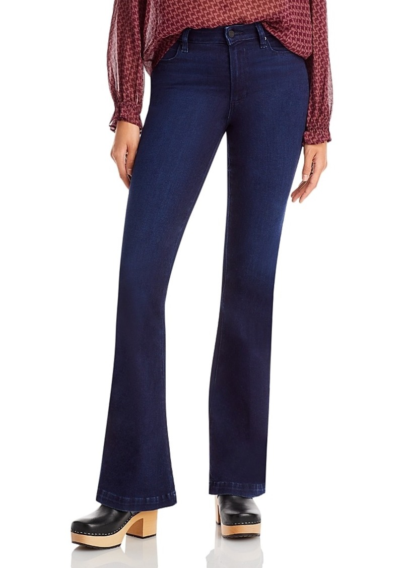 Paige Genevieve Linea High Rise Flare Jeans in Novela