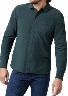 PAIGE Gregory Cotton Button-Up Shirt