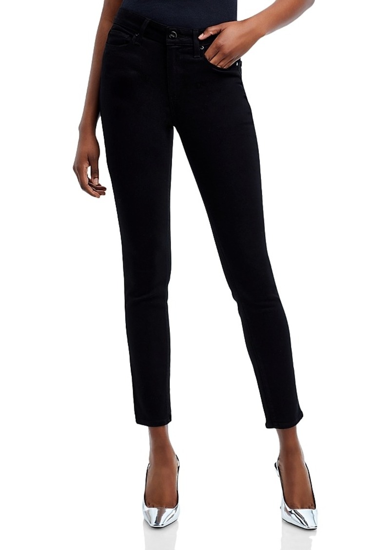 Paige Hoxton High Rise Ankle Skinny Jeans in Black Shadow - 100% Exclusive