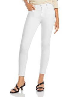 Paige Hoxton High Rise Ankle Skinny Jeans in Crisp White