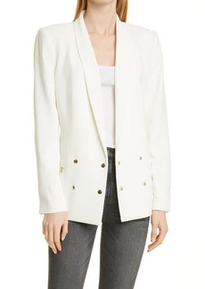 PAIGE Karissa Double Breasted Blazer in Ecru at Nordstrom
