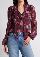 PAIGE Katya Floral Silk Top