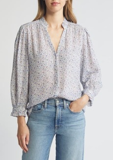 PAIGE Keyra Floral Print Button-Up Top