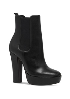 Paige Kyra Leather Platform Ankle Boots