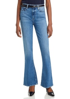 Paige Laurel Canyon High Rise Flare Jeans in Rock Show Distressed