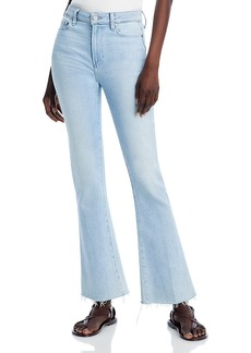 Paige Laurel Canyon High Rise Flare Jeans in Shooting Star