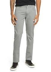 PAIGE Lennox Slim Fit Twill Pants in Grey Shadow at Nordstrom