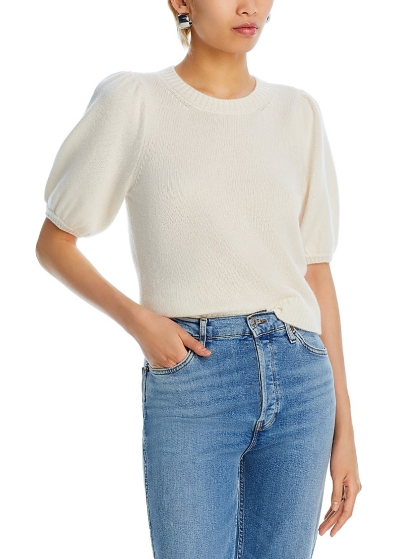 Paige Lucerne Cashmere Puff Sleeve Top